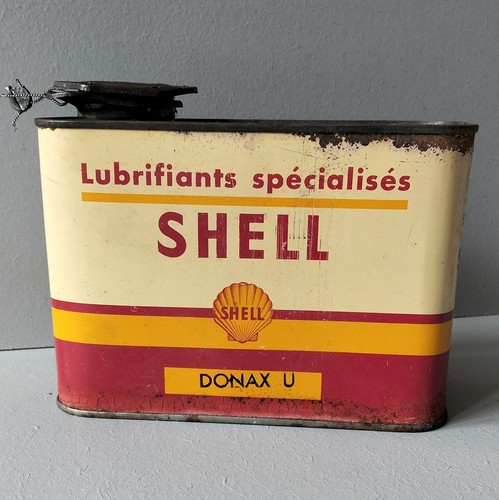 Ancien bidon huile shell - d'huile,