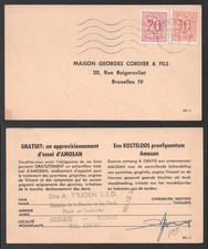 1958 Belgium Ronse Renaix Amosan Oral Antiseptic Rinse Card