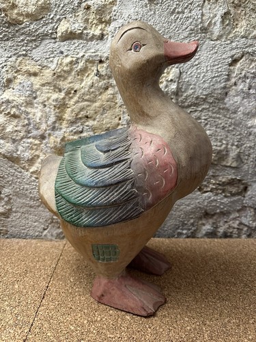 Sculpture canard bois - sculpture,