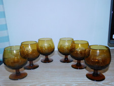 6 verres ballons ambres à cognac Napoléon 50 ml