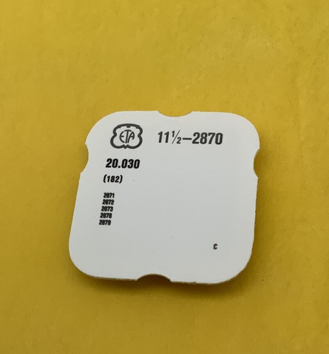 Eta caliber 2870 part 182 - caliber,