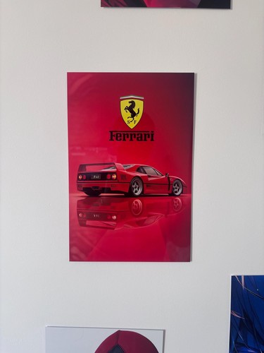 Affiche ferrari f40 supercar - ferrari,