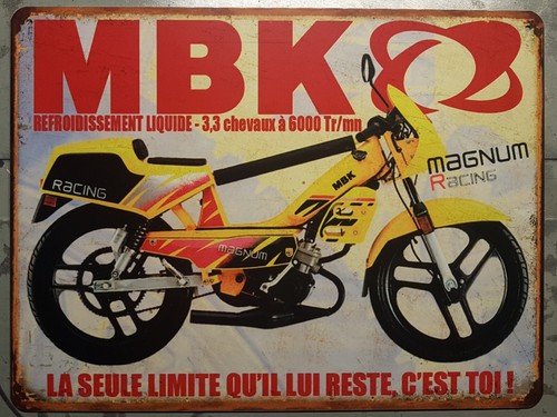 Plaque métal vintage - plaque, mbk