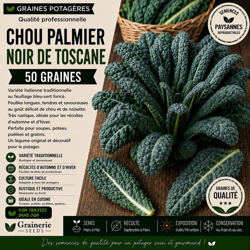 Chou palmier noir toscane - de,