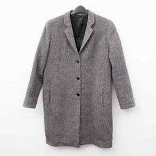 GANT Femmes L Manteau Laine UK 16 Noir & Blanc Nailshead US 12 Ue 44