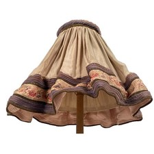 Grand abat-jour juponné en