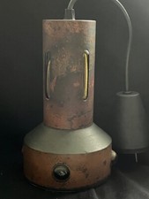 MID CENTURY MODERN NANNY STILL FOR RAAK A'DAM COPPER AMBER GLASS CEILING LAMP