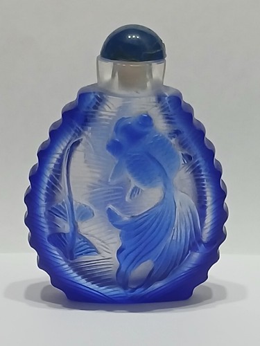 Tabatière chine verre - tabatière, en