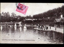FOLKESTONE (U.K.) MODELING / MODELS OF BOATS in RADNOR PARK animated in 1913
