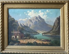 Peinture À L'Huile Antique