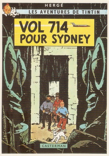 Herge carte postale les - herge, bd