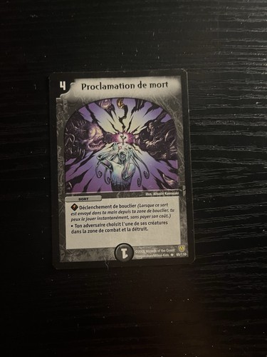 Carte duel master proclamation - master,