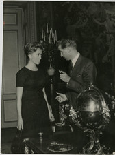 Prince Albert de Belgique et sa fiancée Paola Ruffo di Calabria