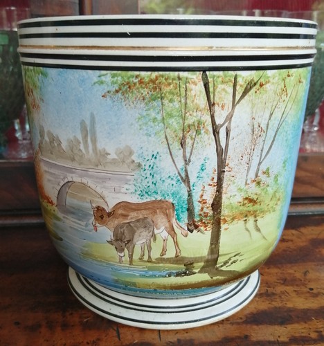 Ancien cache pot creil - ancien,
