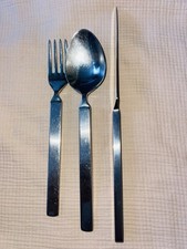 VINTAGE MCM DRY ALESSI FLATWARE  SPOON FORK & KNIFE ACHILLE CASTIGLIONI