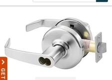 CORBIN RUSSWIN Grade 1 Entry Office Cylindrical Lock Newport Lever Satin Chrome