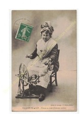 CPA 47300 VILLENEUVE IN LOT Wheel Spinner Antique Suit