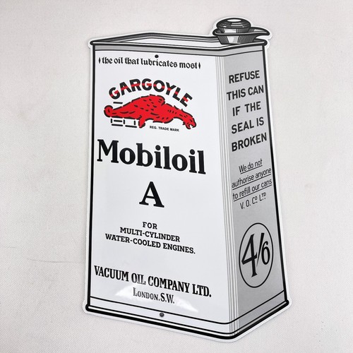 Mobiloil gargoyle plaque - a,