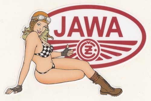 Jawa sticker right pin - cz,
