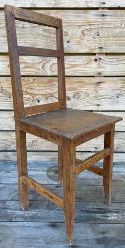Chair folk art - bedside, old