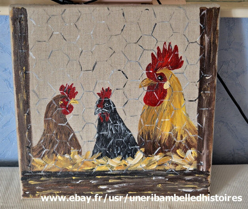 Tableau huile sur toile signé