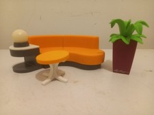 Playmobil 9267 Living Room Furniture Sofa Ball Light Table Plant House