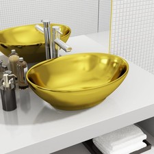 Lavabo Céramique Lave-Mains Vasque à Poser Salle de Bain Intérieur vidaXL