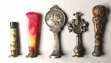 Joli Lot De 5 Anciens Tampons