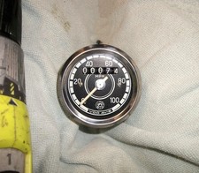 early Bultaco SHERPA T speedometer assy  (100mph VDO-AVIS)  2-1/4"  (as is-used)