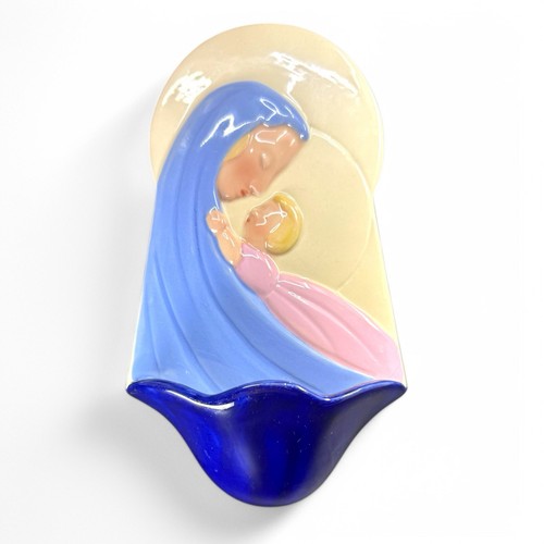 Bénitier desvres vierge - bénitier, –