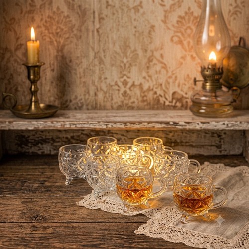 Lot tasses verre - 8,