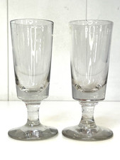 2 VERRES BISTROT ANCIENS EN