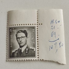 Timbre neuf Belgique 6f 50 Roi