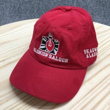 Red Onion Saloon Fahrenheit Baseball Cap Unisex Red OSFA Curved Brim Embroidered