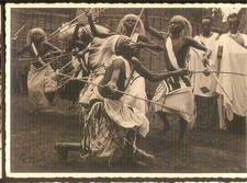 CONGO  carte photo (Danseurs Intores du Ruanda-Urundi)- guerriers  /  RARE