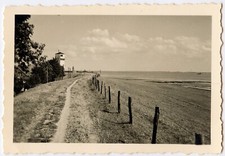 Landscape prairie barrier path - old photo year. 1950