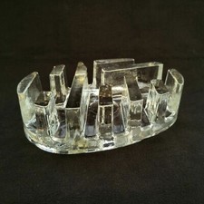 Warmer stove press paper tealight candle holder GLASS OF LIFE pressed glass 