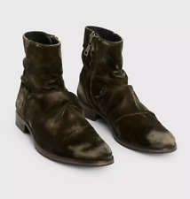 $698 Brand New John Varvatos Collection Morrison Sharpei Velvet Boots 10.5
