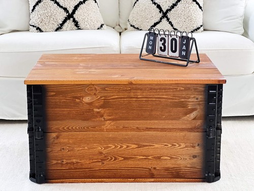 Coffre table basse bois - coffre, en