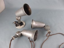 Lot de 3 anciens SPOT lampes LITA en fonte d'aluminium déco loft garage