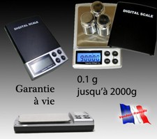 Balance de précision digitale électronique 0.1gr 2000g pèse lettre bijoux poudre
