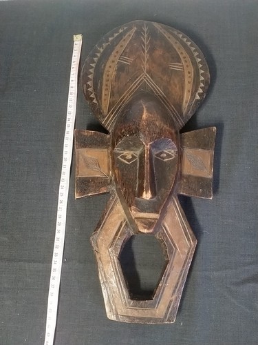 Vintage 1970 african mask - vintage,