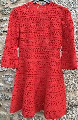 Robe vintage crochet - au,