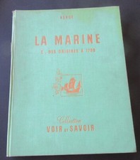 TINTIN HERGE LA MARINE VOIR ET