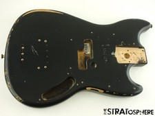Fender JMJ Road Worn Mustang Bass BODY, Parts Nitro Black 