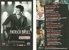 FLYER PLV - PATRICK BRUEL EN CONCERT LIVE 2014 ZENITH AUVERGNE CLERMONT FERRAND