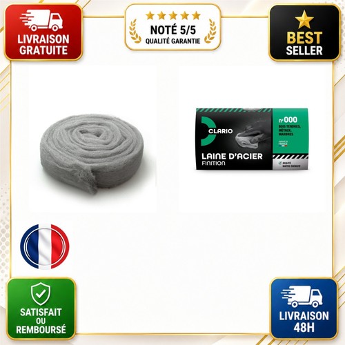 Laine acier 000 paille - laine,