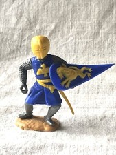 Timpo Toys Figure: Rare Knight, Knight, Ritter, Blue Yellow, Blue Yellow.