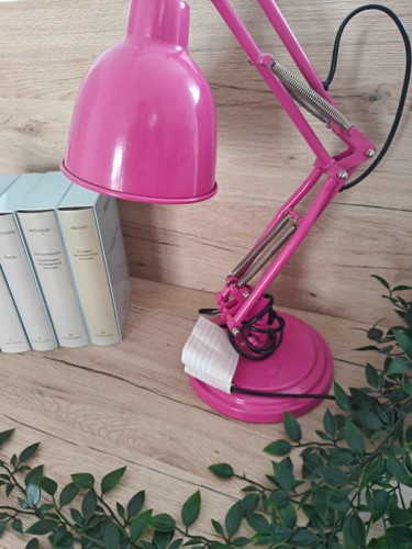 Ampe bureau métal rose - ampe,