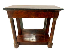 Console de style Empire a fond de miroir XIX siècle